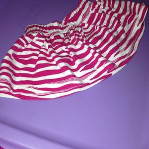 Pink zebra print babyGap skort