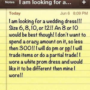 I need a wedding dress!!!!!😍❤