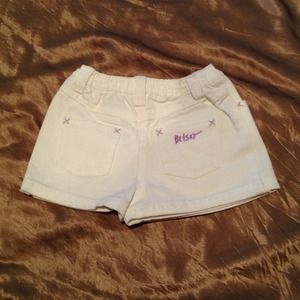 Betsey Johnson white denim skirt NEW 0-3 months