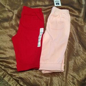 Baby Gap NEW Pink Red pants 3-6 mo