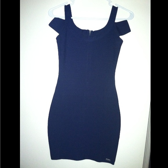 Guess? Navy Blue Bandage Dress