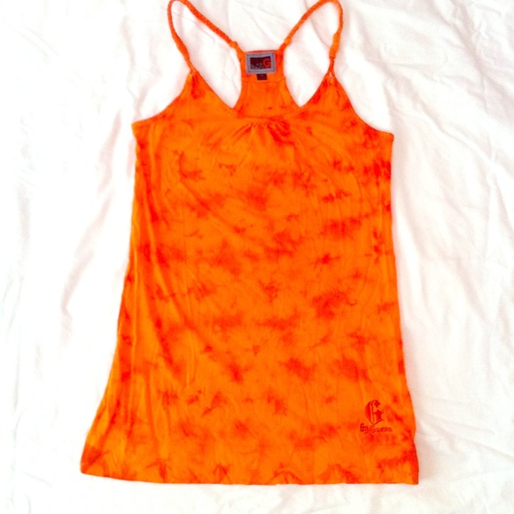 G by Guess orange summer tank top