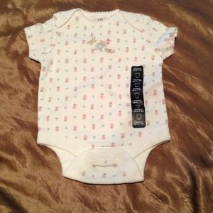 Baby gap strawberries butterflies birdie onsie