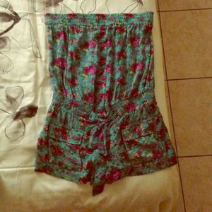 Never worn floral romper