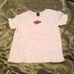 Baby gap pink flower shirt top 3 years