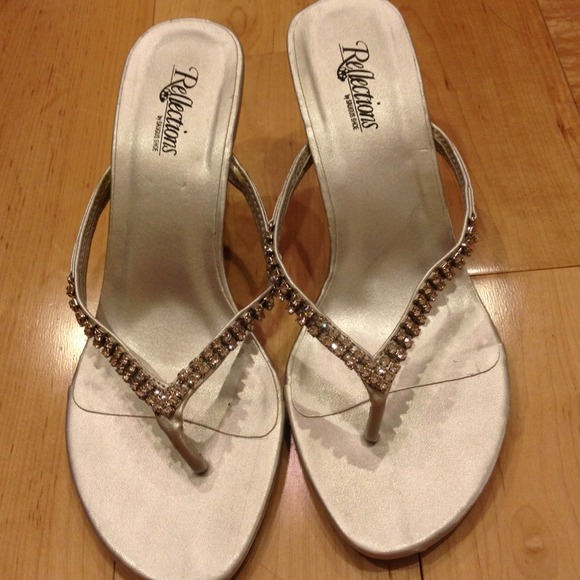 Reflections sandals. Size 6 with rhinestones