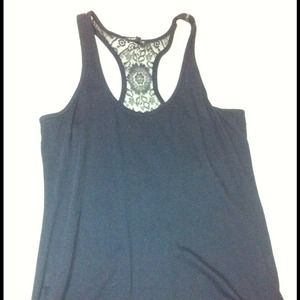 Express tank with lace back size small
