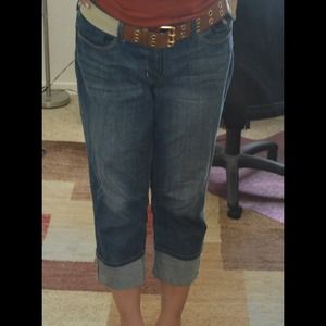 SOLD Banana Republic Cropped Blue Jeans