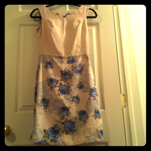 💝Exotic Blue Rose Dress