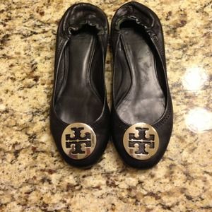 Tory Burch Black Reva Flats