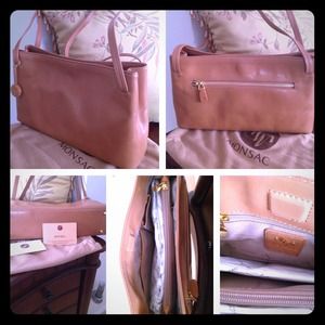 Authentic leather Monsac bag