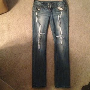 Low rise jeans