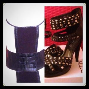 Black/white dress nAldo black studded shoe bundle