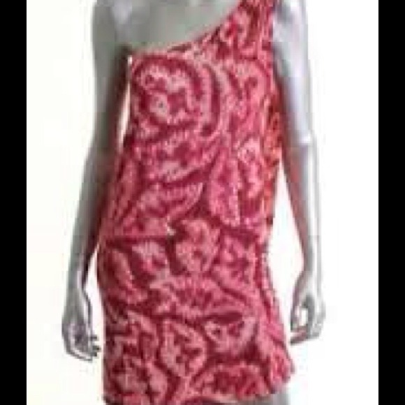 Guess short one shoulder print dress REDUCED!