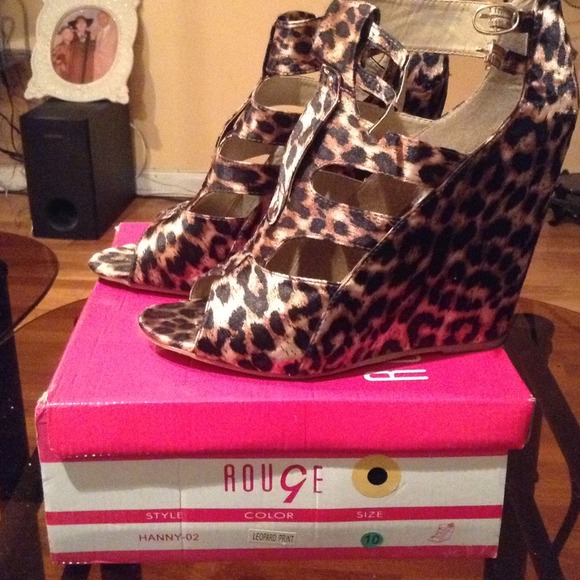 Cheetah Print Wedge Heels