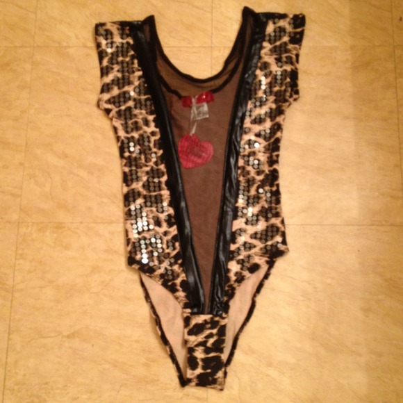 Tops - Leopard Bodysuit NWT