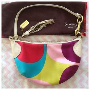 💕Coach Multicolored small purse💕