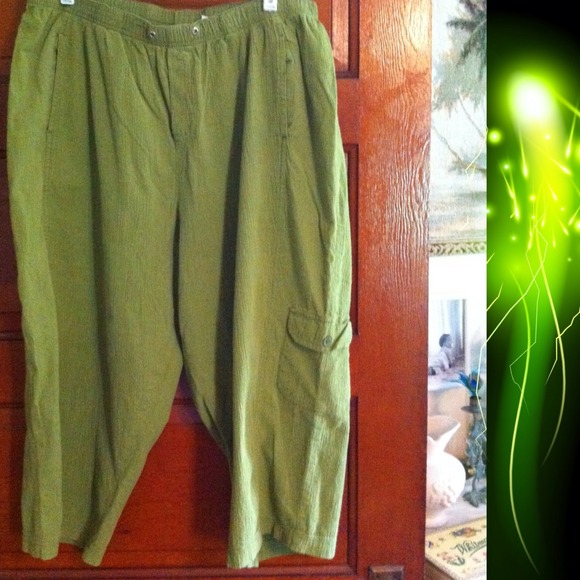 Capri pant, like new, pretty sage color