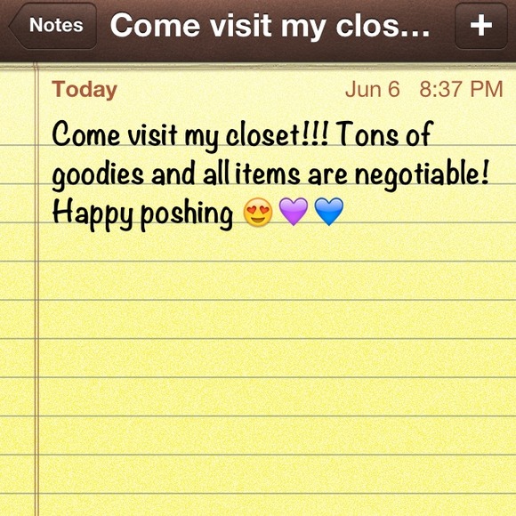 All items are negotiable