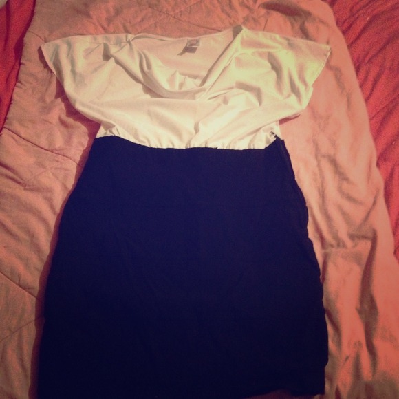 Cocktail dress - Pencil skirt w/ loose white top
