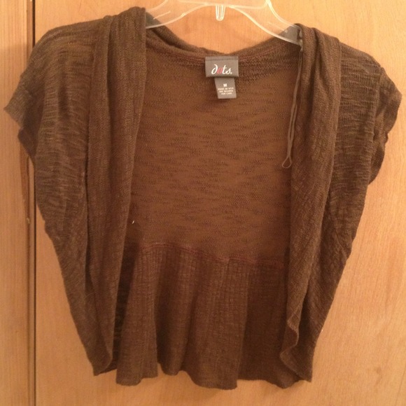 Brown See Through Light Shrug