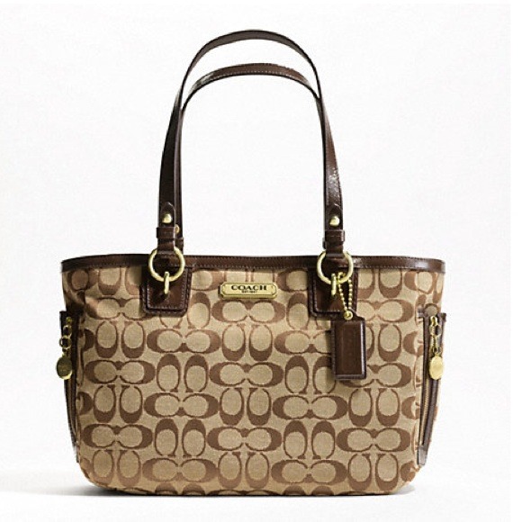 Coach Handbags - New! Authentic Coach Signature Brown Tote