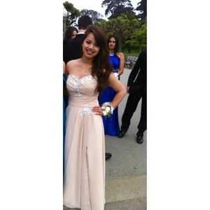 Champagne/Cream prom dress