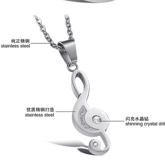 Musically Insync couple necklaces - Picture 2 of 3