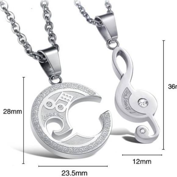 Musically Insync couple necklaces - Picture 3 of 3