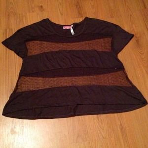 Striped crop top - M