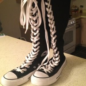 Converse all-star knee highs