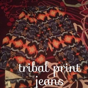 Tribal print jeans 😉reduced😉
