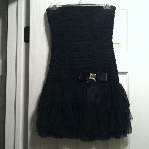 Cache black cocktail dress.