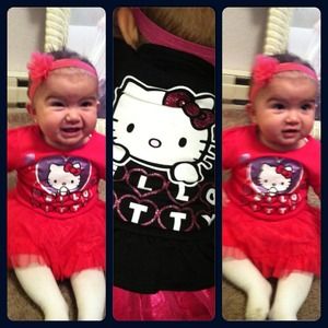 HOT PINK HELLO KITTY DRESS WITH MATCHING JACKET