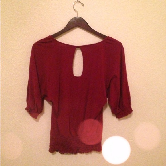 Burgundy blouse - Picture 2 of 3