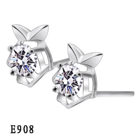 Adorable strawberry like sterling silver earrings