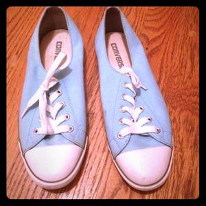 Sleek and cute teal converses