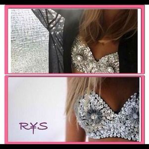Glamorous Jeweled Bustier