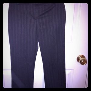 bebe Pin striped dark brown  Capri pants.