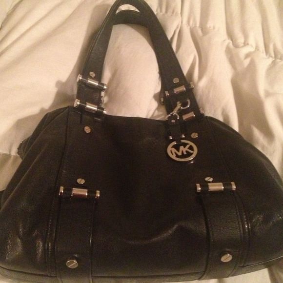 Michael Kors Black Leather Purse