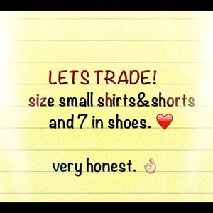 looking to trade.💕