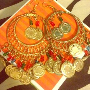 GORGEOUS EGYPTIAN TRIBAL EARRINGS💛