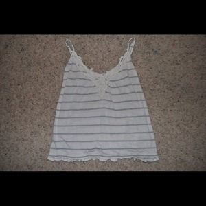 Crochet striped tank