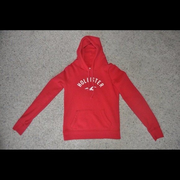 Red hollister hoodie