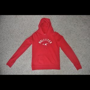 Red hollister hoodie