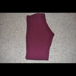 Burgundy pants