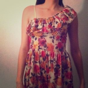 **sold** floral romper dress
