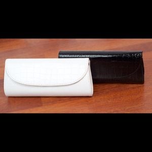 Faux croc clutch