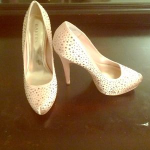 Peach shoes with Rhinestone (Baker's brand)