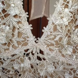 <RESERVED> Sexy ebroidered top w/open back.